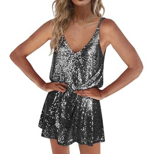 Ladies Loose Collar Nightclub Sexy Hottie Skirt Pure Sex Chic Slip Dress Sequin Dress Womens Fall Formal Dress Winter Jumper Dresses for Women UK Summer Holiday Dresses Casual Dresses Women