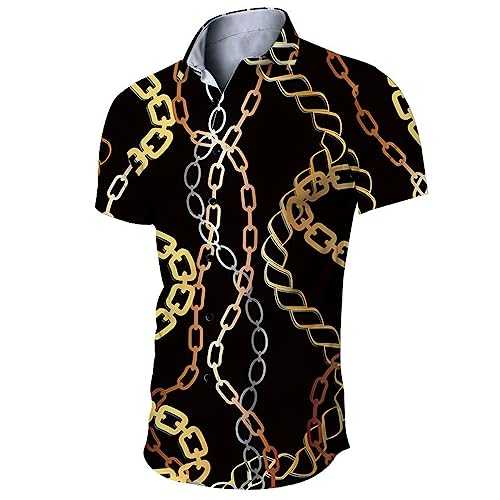 ST Patricks Day T Shirt Mens Gifts Hawaiian Shirts for Men Mens Henley Linen Shirt Casual Banded Collar Long Sleeve Tee Shirts for Men Adult Logo Men's Hawaiian Short