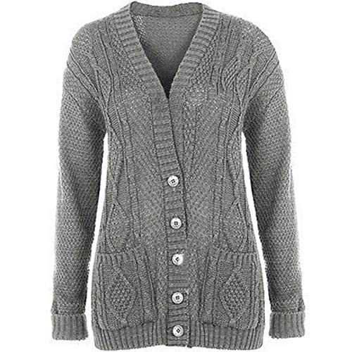 Women's Long Sleeve Cable Knit Chunky Cardigan