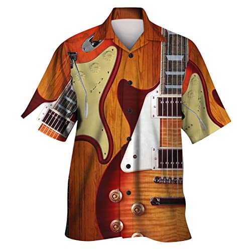 Kmdwqf Hawaiian Shirts for Men,Mens Hawaiian Shirt Men's Spring Summer Fashion Casual Sports Party Beach Loose Print Short Sleeved Shirt Mens Clothes Sale Clearance