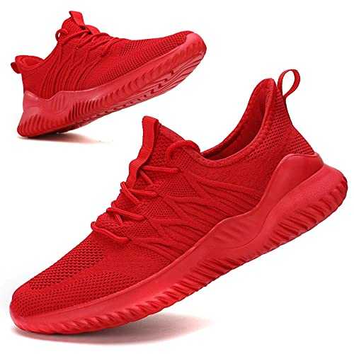 Mens Casual Running Shoes Light Comfort Casual Sport Mesh Sneakers Work Gym Slip on Tennis Walking Cross Trainer