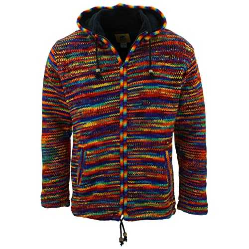 LOUDelephant Hand Knitted Wool Hooded Jacket Cardigan
