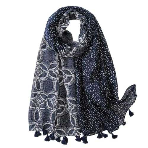 FAIRYGATE Scarf for Women Lightweight Floral Flower Scarves for Spring Summer Autumn Winter Shawl Wrap