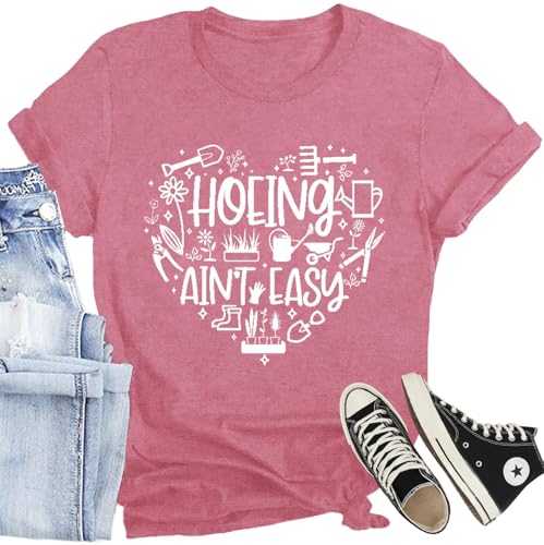 CQF Plant Shirts for Women I’d Propagate That Letter Print T Shirt Funny Garden Lover Tee Tops