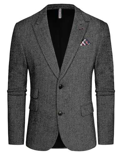 PJ PAUL JONES Men's Regular Fit British Blazer 2 Buttons Modern Business Jacket Blazer