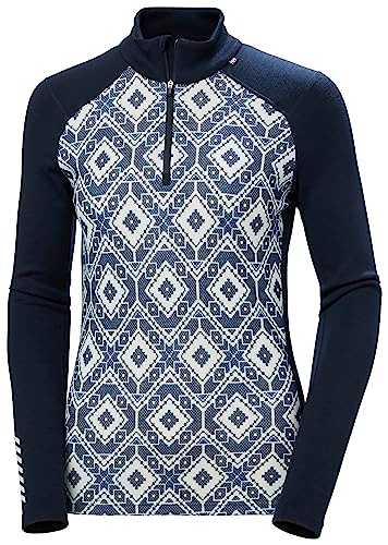 Helly Hansen Damen LIFA Merino Midweight Graphic 1/2 Funktionsshirt