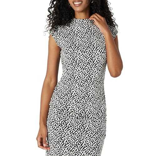 Amazon Essentials Women's Slim-Fit Extended-Sleeve Ruched Matte Jersey Top (Skirt Sold Separately)