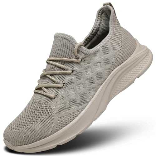 Vooncosir Mens Walking Shoes Comfortable Fashion Slip on Running Sneakers Work Tennis Sport Athletic Shoes Mesh Lightweight