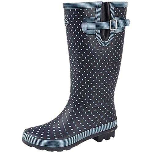 StormWells Ladies Wide Calf Wellies Wellington Boots Plus Extra Comfort Memory Foam Insoles UK 3-9
