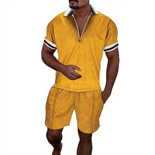 rtdgcv Jogging Suits for Men, Quick-Drying 3D Short Sleeve Suit Shorts for Men, Beach, Tropical HawaiianSS Body Sports Shorts, Suit, Sports Suit, Designer Suit for Men