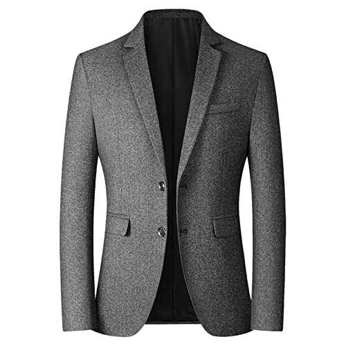 iTNHFP Mens Suits Suit Pinstripe Slim Fit Tuxedo Jacket Comfort Mens Spring Shirts Long Sleeve v Neck Easy Care Vacation Men's Blazers