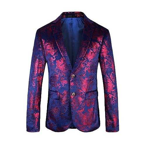 Men'S Patterned Suit,Men'S Floral Patterned Suit,Men'S Floral Paisley Blazer, Brocade Patterned Dinner Jacket, Tailored Fit Velvet Evening Blazer,Vintage Patterned Evening Coat.Vintage