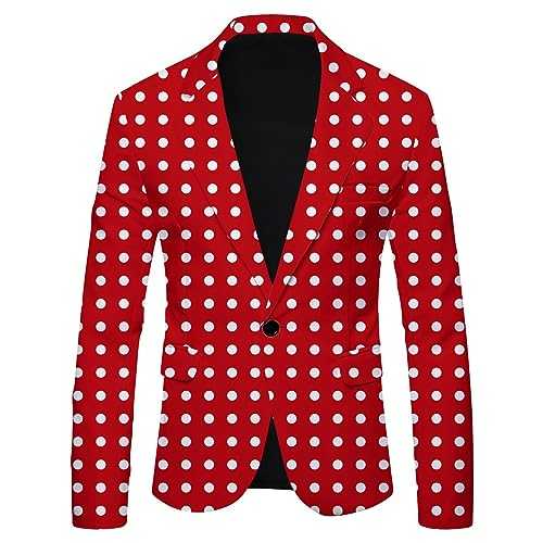 Top Casual Jacket For Men Large Plaid Print Dot Print British Suit For Men Luggage Mens Suit Bag