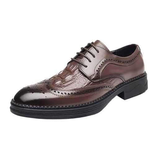 Oxford Shoes for Men British Men's Dress Shoes Casual Fashion Classic Black Handmade Leather Shoes Autumn Breathable Gentleman Dress Business Loafers
