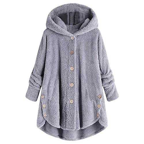 Winter Coats for Women UK,Women Warm Fleece Jacket Outwear Thermal Tops Womens Ladies Cardigan Long Sleeve Coat Double Sided Velvet Hoodies for Women