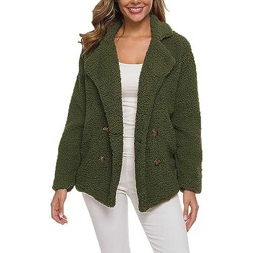 Cocila Tunic Tops for Women UK Women Casual Solid Outerwear Faux Cardigan Loose Turn Down Button Coat Short Sleeve Jacket