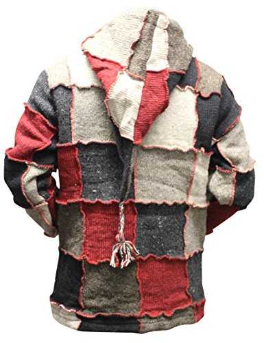 SHOPOHOLIC FASHION Pixie Hooded Festival PATCHE NEPALESE Wool HOOD Jacket,Hippy