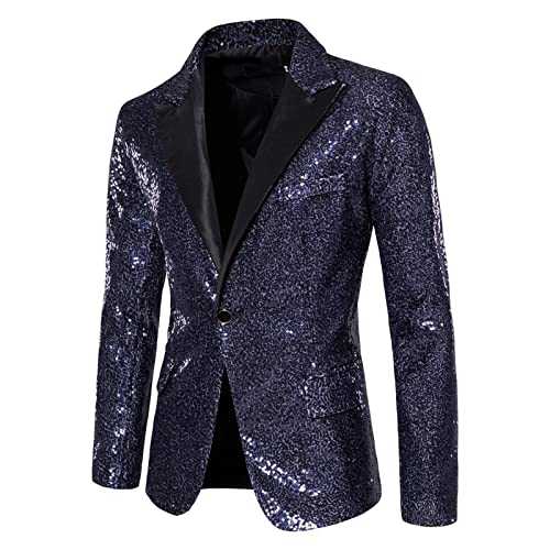 Regular Fit Blazer For Men Uk - Mens Blazers Smart Jackets Wedding Business Coat Men'S Casual Blazers Slim Fit Sport Coat One Button Lightweight Business Suit Blazer Jackets For Summer And Autumn