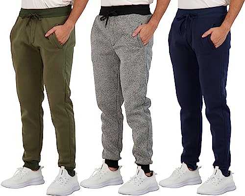 Real Essentials Men's Tapered Sweatpants