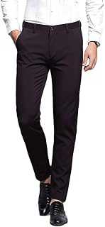 Botong Men's Slim Fit Casual Stretch Pants Wrinkle-Free Comfort Suit Pant Dress Trousers