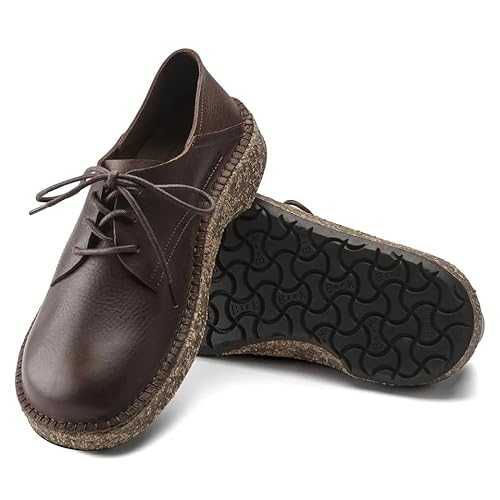 Gary Leather Lace-Up Shoes with Anatomically Shaped Footbed and Durable Thermo Rubber Sole - Multiple Colors & Sizes