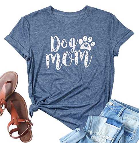 Women T Shirt Letter Printed Summer Tee Top Loose Casual Graphic Short Sleeve Cotton Crew Round Neck I Just Want to Pet All The Dogs