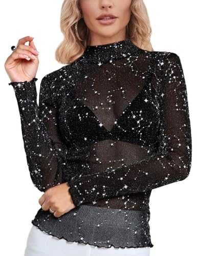 SEBOWEL Women Zipper Pullover Sweatshirt Plain Long Sleeve Quilted Blouse