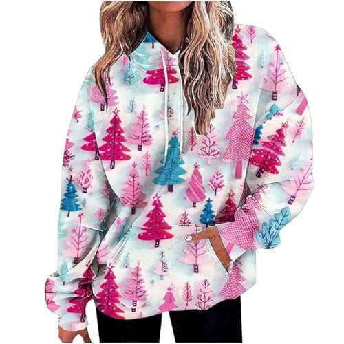 AMhomely Oversized Hoodies for Women Fleece Sweatshirts Long Sleeve Shirts Loose Y2K Clothes Autumn Clothing Holiday Clothing Festival Clothing