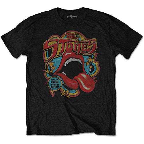 The Rolling Stones Retro 70S Vibe Official Tee T-Shirt Mens Unisex