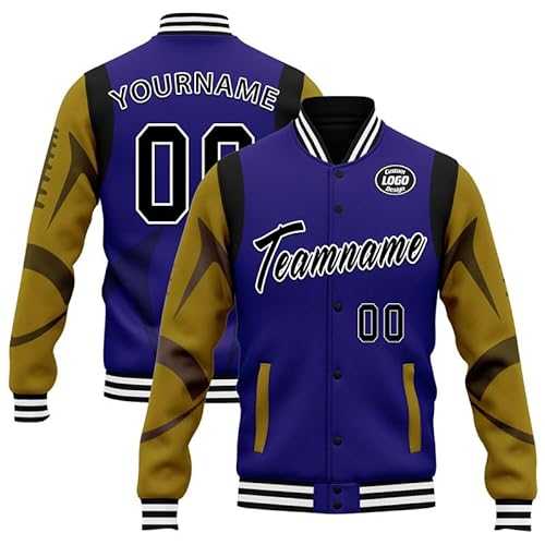 AWSOLE Custom Varsity Jacket with Personalized Name Number, Unisex Baseball Bomber, Team Spirit Wear, Sports Letterman Jacket