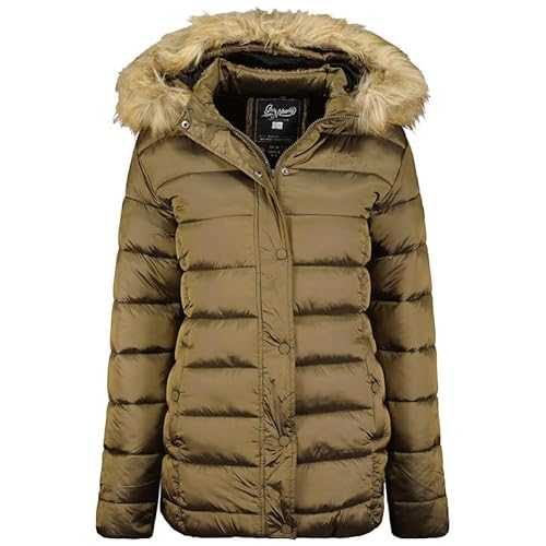 Geographical Norway Adela Lady - Warm Coat Fur Seasons Autumn Winter Spring - Women Comfortable Jacket Long Sleeve Windproof Parka Style