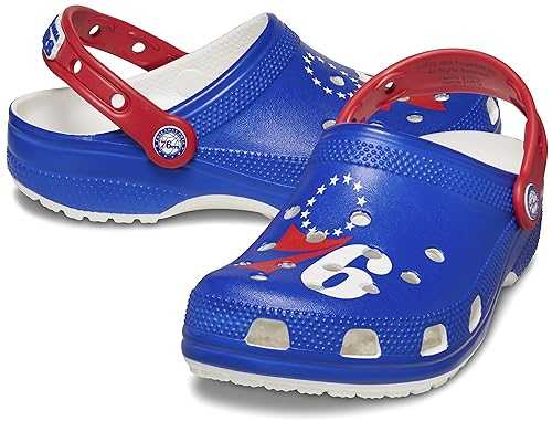Unisex-Adult Classic Collegiate Clogs, Philiadelphia 76ers, 7 UK Men / 8 UK Women