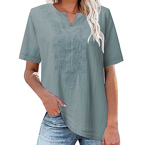 Women's Dress Shirts Long Sleeve Button Down Shirt Cotton Plaid Business Casual Work Tunic Blouse Tops Shirts