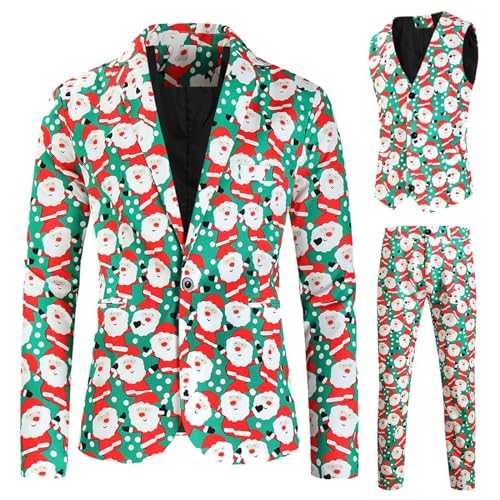 Jogging suit from four seasons can wear a 3-piece suit for playing, dating, digital print, vest, trousers, suit heated vest children