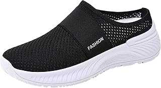 Women's Half Drag Orthopedic Casual Shoes Women's Shoes Hundred Casual Border Breathable Baotou Slippers One Stirrup Lazy Arch Mesh Soft Sole Single Slingback for