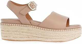 Women's Fit Flop Eloise Espadrille Back-Strap Wedge Sandals in Cream