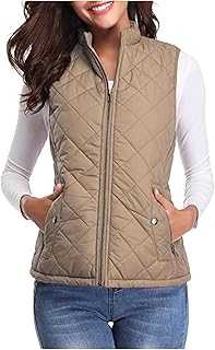 FunAloe Gilet For Women Uk Women Body Warmer Ladies Fleece Gilet Quilted Ladies Sleeveless Cardigan Ladies Waistcoat Vest Jacket Winter Cropped Puffer Coat Ladies Jackets Size 14 Womens Padded Vest
