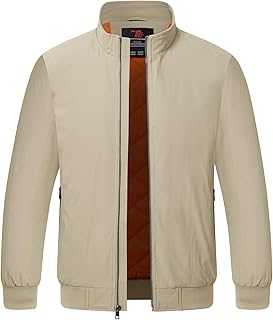 YSENTO Mens Bomber Jackets Winter Casual Windbreakers Jacket Windproof Lined Warm Baseball Coat Outwear