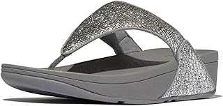 Women's Lulu Crinkled-Shimmer Toe-Post Sandals