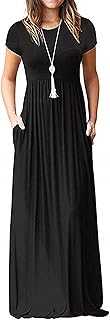 AUSELILY Maxi Dress for Women - Summer Casual Long Dresses for Ladies with Pockets
