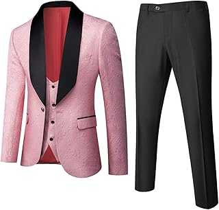 Banquet Feather Embossing Craft Designer Blazer Pants Top/Men's Suit 3 Piece Set