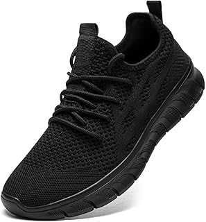 VGPSFN Running Shoes Men's Sports Shoes Trainers Leisure Shoes Sneakers Shoes Tennis Shoes Comfortable Fitness Training Shoes Lightweight Walking Shoes Black