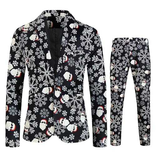 Men's Printed Suit Jacket Trousers Jacket Trousers Two Piece Suit Departure to the West