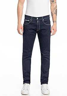 Replay Men's Anbass Slim-Fit Hyperflex Color X-Lite Jeans with Stretch