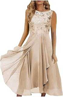 HKUOPW Elegant Women's Sleeveless Lace Evening Dress, Black A-Line Cocktail Party Gown, Formal Event