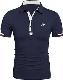 COOFANDY Polo Shirts for Men Adult Golf T Shirt Short Sleeve Summer Cotton Polos Designer Slim Fit Embroidery Sports Tops