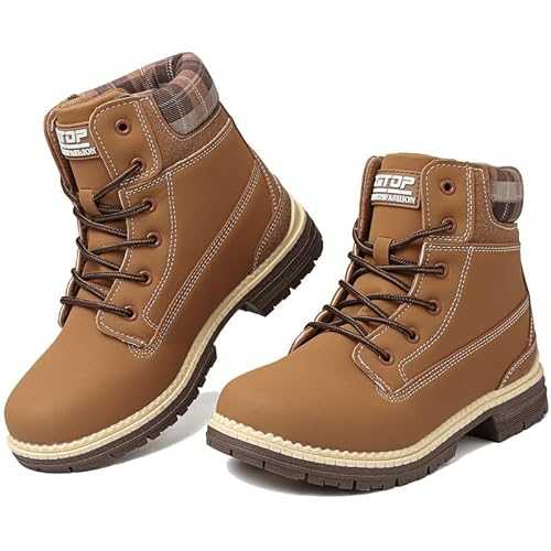 Maxome Walking Boots Womens Hiking Boots Waterproof Ankle Boots for Women Mid Calf Boots Lace up Lightweght Non-Slip Outdoor Trekking Boots Work Boots