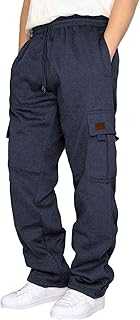 Men's Trousers Cargo Jogger Casual Sweatpants with Multi Pockets Solid Color Sports Bottoms Outdoor Camping Hiking Sweatpants Plus Size Spring/Summer/Autumn/Winter Graphic Pants Men