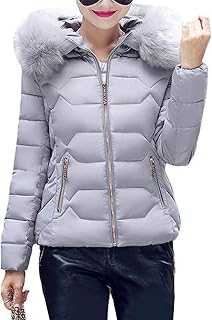 TYQQU Women Winter Warm Jacket Faux Fur Casual Parka Coat Outdoor Jacket