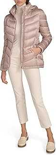 Calvin Klein Women's Light-Weight Hooded Puffer Jacket Down Coat